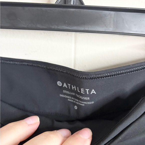 Athleta black stellar trouser pants size 0 - Picture 3 of 6